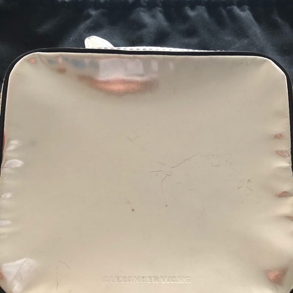 Alexander Wang Silver Patent Clutch